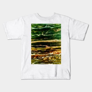 forest acrylic pouring art Kids T-Shirt